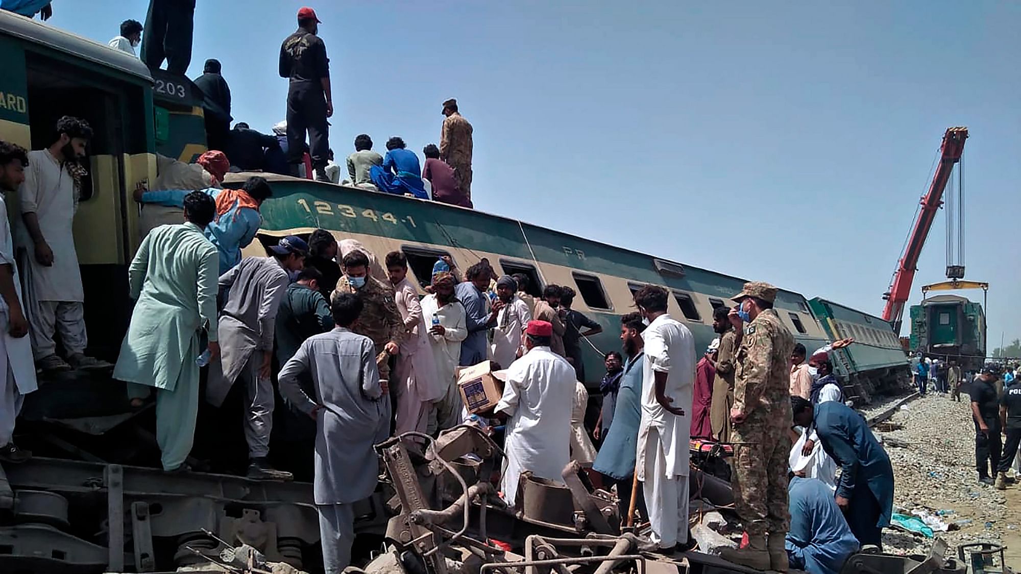 Two trains collide in an accident killing at least 40 passengers in Pakistan’s Sindh.