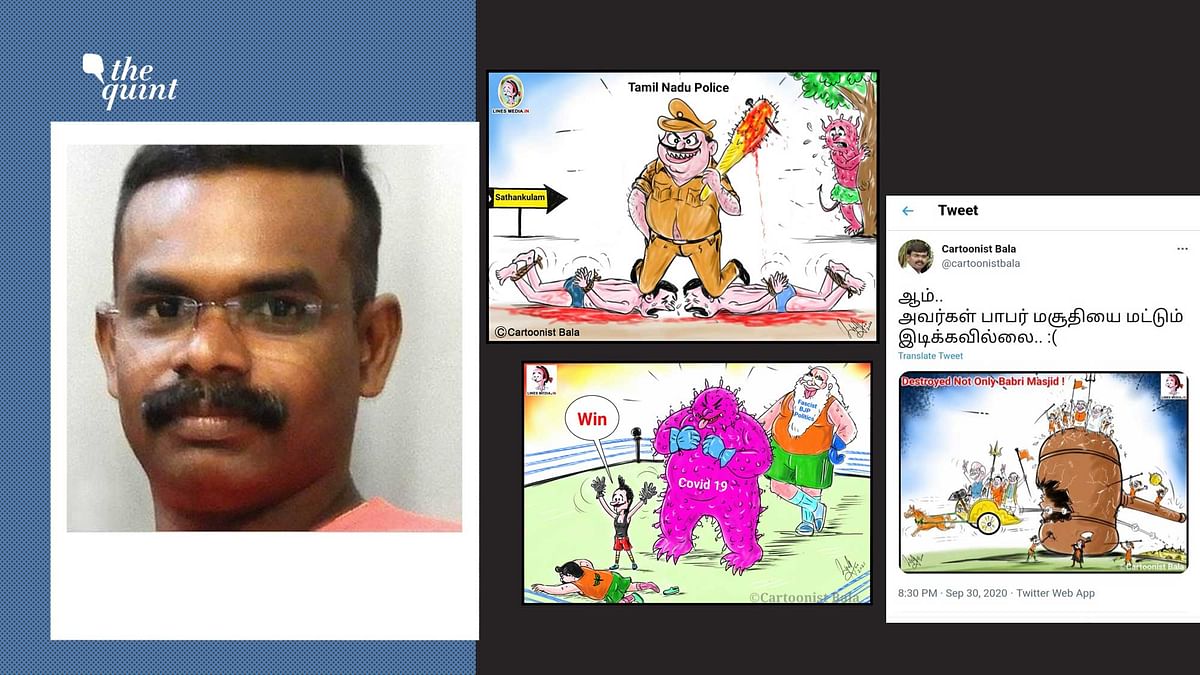 Cartoonist Bala Receives Twitter Notice, Vows to Not Stop Drawing