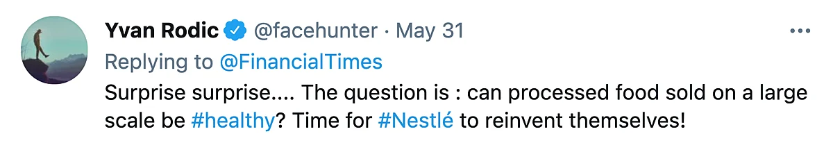 More Than 60% Of Nestlé's Products Aren't Healthy, Twitter Reacts