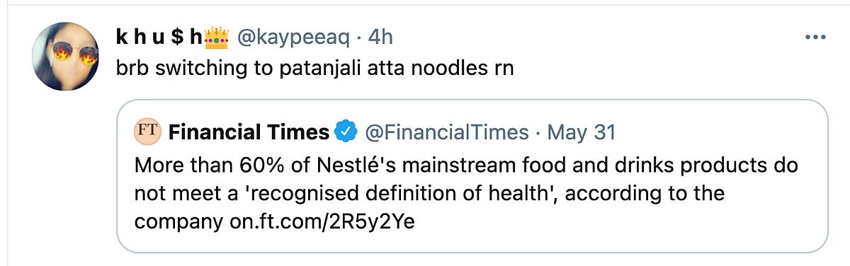 More Than 60% Of Nestlé's Products Aren't Healthy, Twitter Reacts