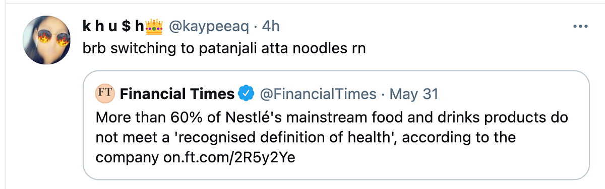 A new report reveals that over 60% of Nestlé's products did not meet a recognised definition of healthy food.