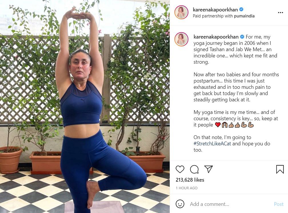 Kareena Kapoor shares everyone in her family inspires each other to stay fit. 