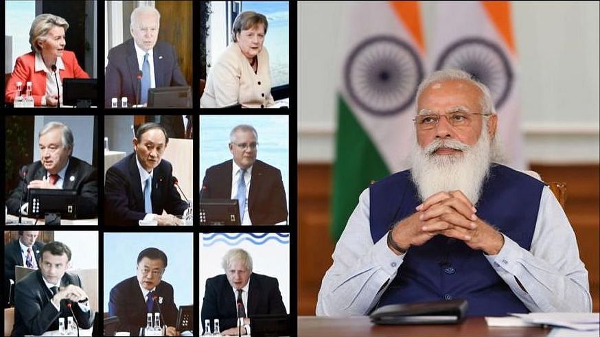Cyberspace must promote, not curb democratic values, PM Modi said at the G7 Summit