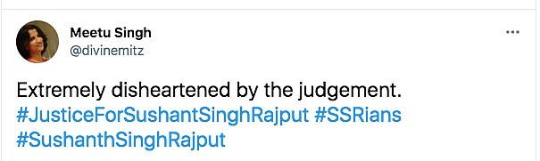 Disheartened by Delhi HC Judgment: Sushant's Sister Meetu Singh