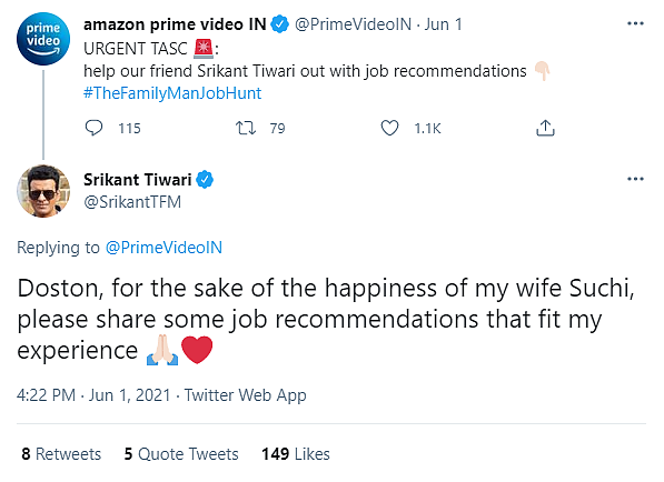 The Family Man Srikant Tiwari’s new ‘TASC’- Job Hunting!