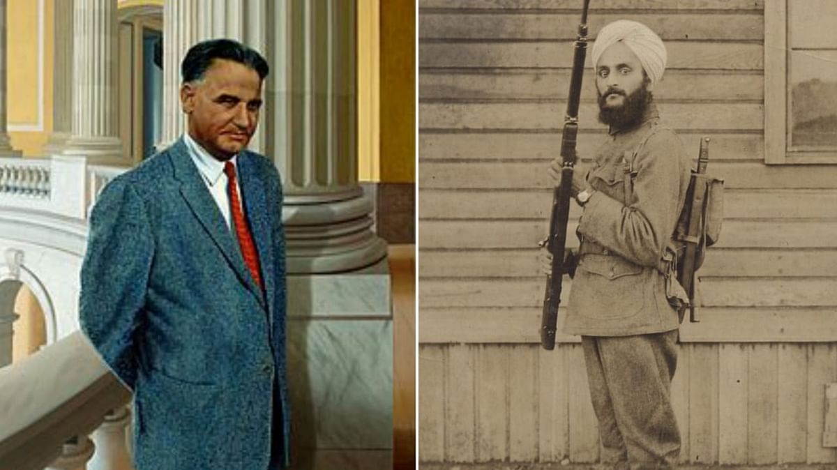 <div class="paragraphs"><p>The PBS documentary series talks about Dalip Singh Saund (left), the first Asian American Congressman and (right) Bhagat Singh Thind, the first turbaned Sikh in the US Army.</p></div>