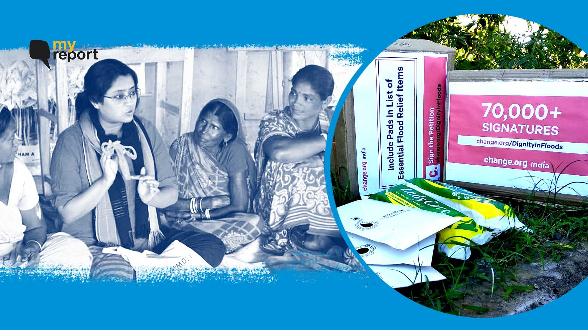 After Mayuri Bhattacharjee’s petition, sanitary napkins will be included in Assam’s flood relief kits.