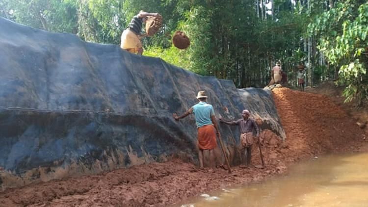 The groundwater was conserved through methods like building check dams and reviving streams over the last two years, district administration said. &nbsp;