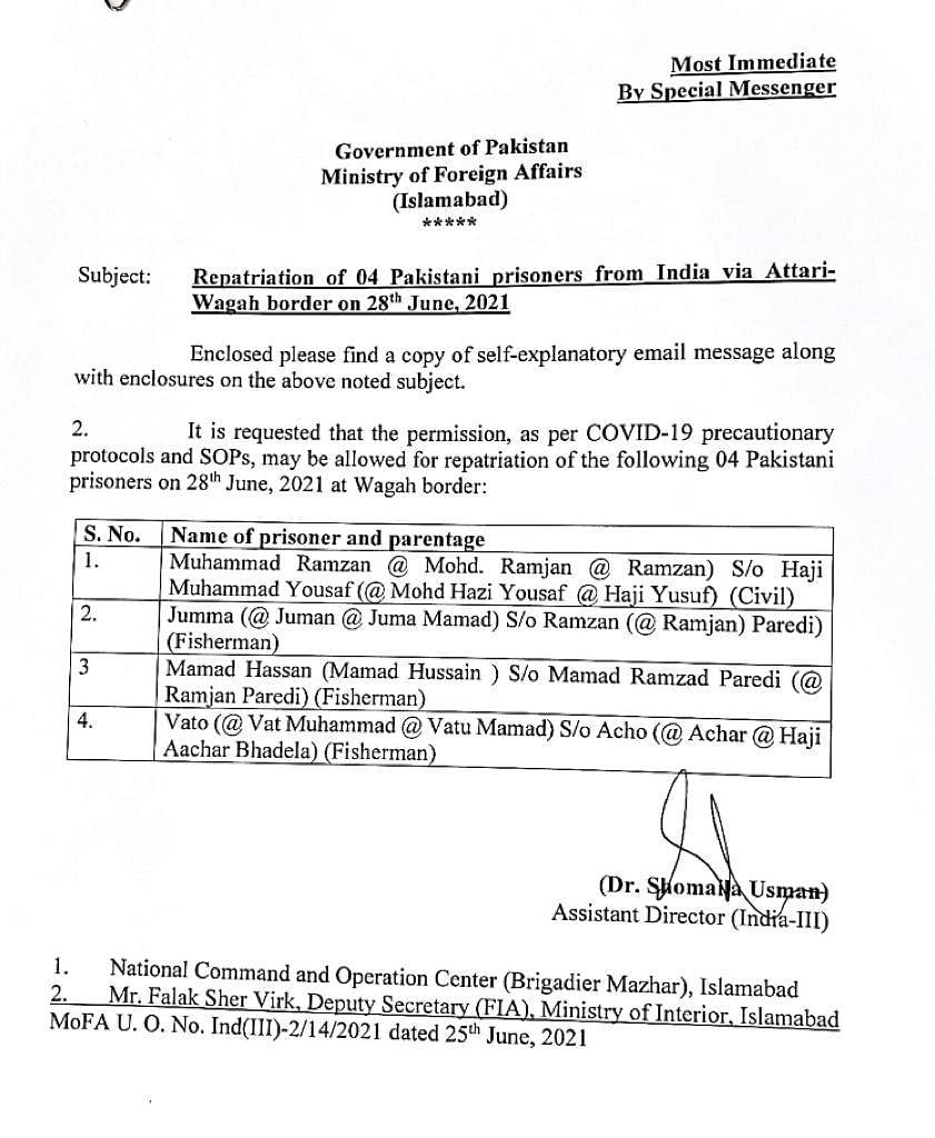 Pakistan had suspended travel with India in March 2020 following the second wave of COVID-19.