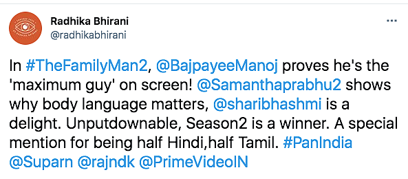 Manoj Bajpayee, Samantha's 'Family Man 2' Gets High Praise Online