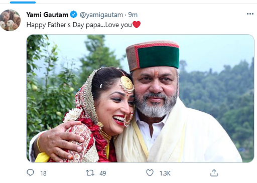 <div class="paragraphs"><p>Yami Gautam on Father's Day</p></div>