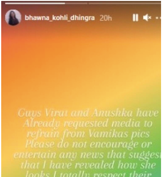 Anushka & Virat Asked for Privacy for Vamika: Cricketer's Sister