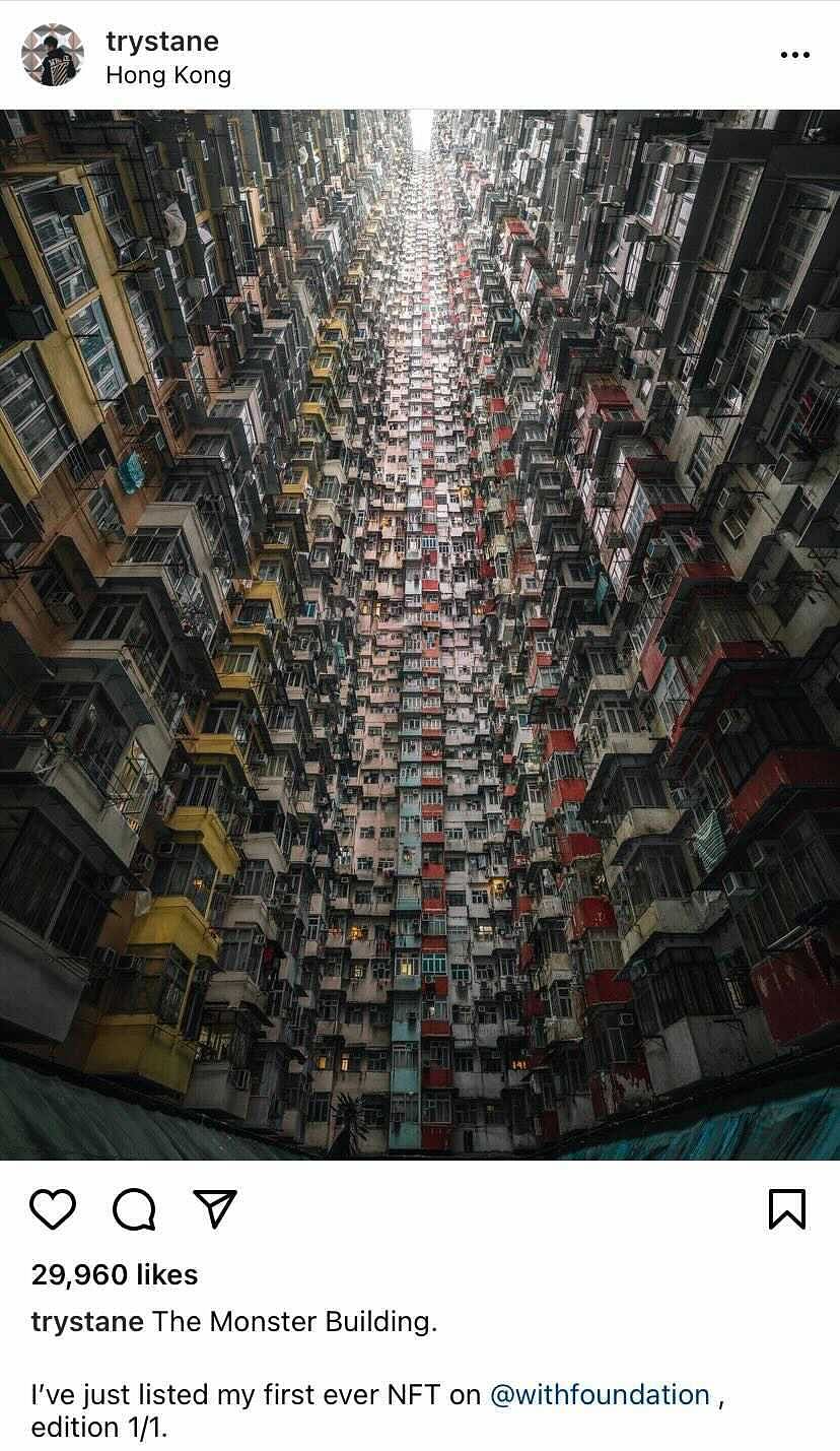 The photograph was shot and edited by Tristan Zhou, an urban photographer.