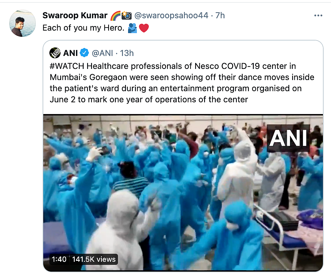 Doctors Groove to Zingaat to Celebrate Anniversary of COVID Center