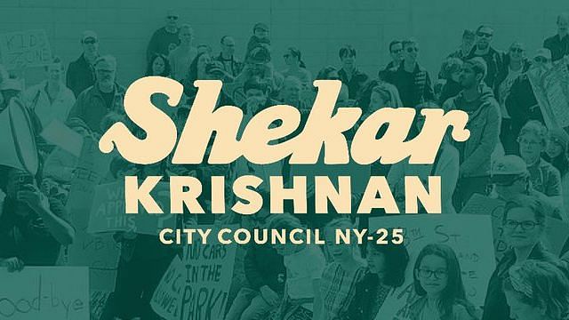 Indian-American Shekar Krishnan to run for NYC District 25 in the Democratic Primary