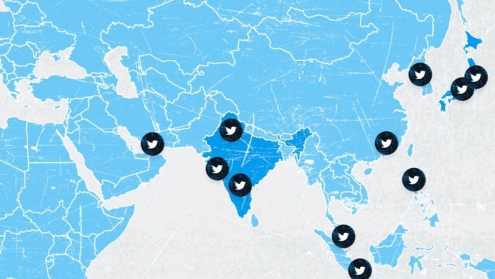 Twitter website had shown a distorted version of the map of India.