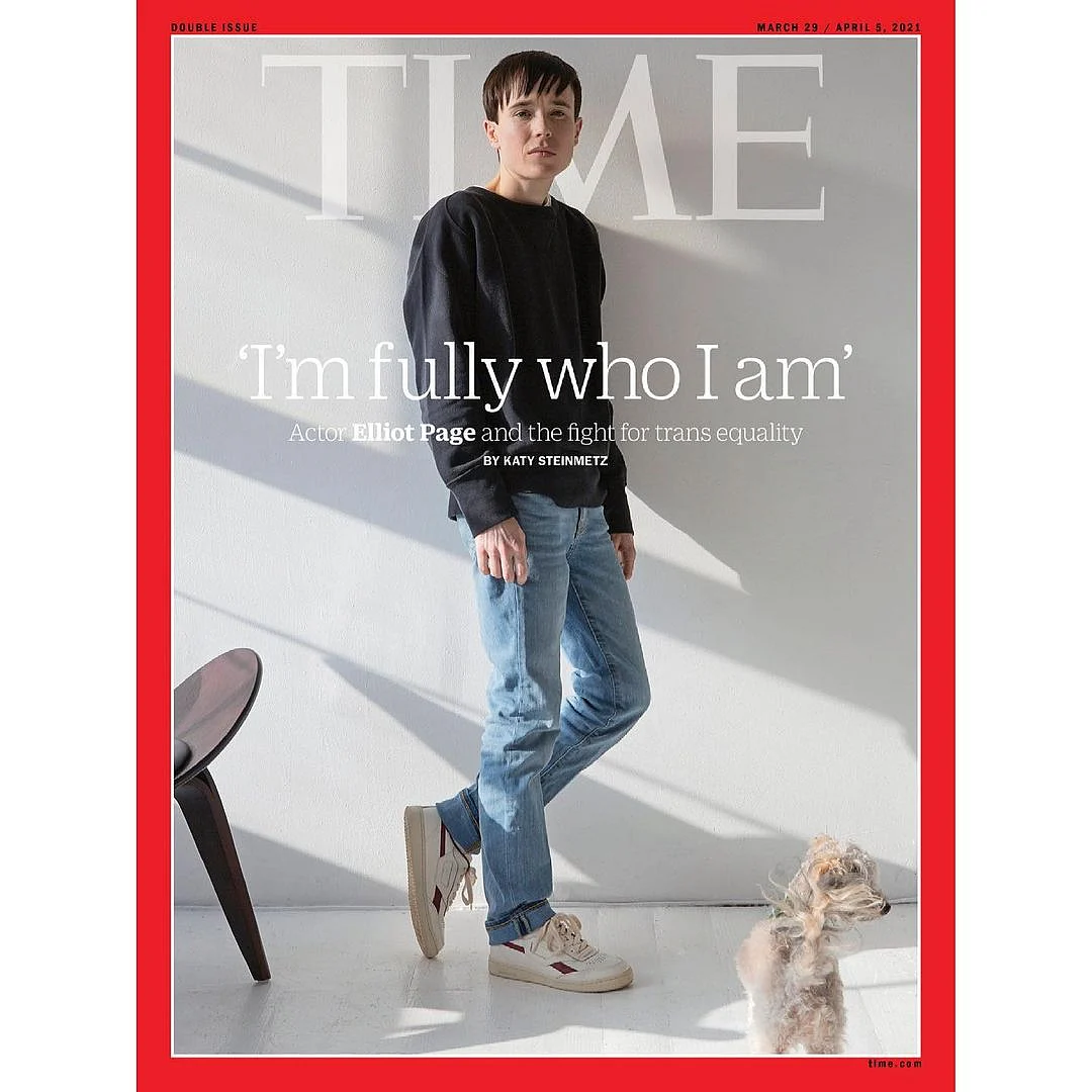 <div class="paragraphs"><p>Elliot Page became the first trans man to be on the cover of 'Time Magazine'.</p></div>