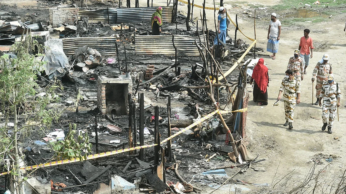 Fire at Rohingya Refugee Camp in Delhi: 230 People Left Homeless