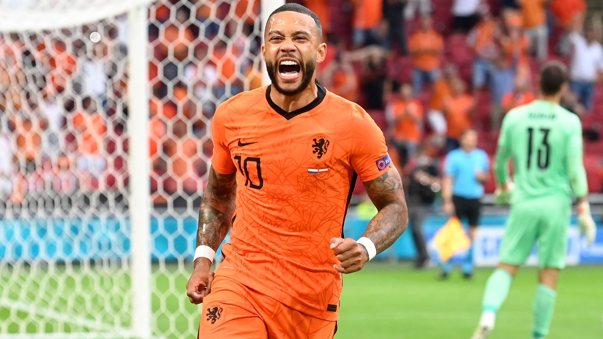 Memphis Depay was one of the scorers for Netherlands against Austria in Euro 2020.