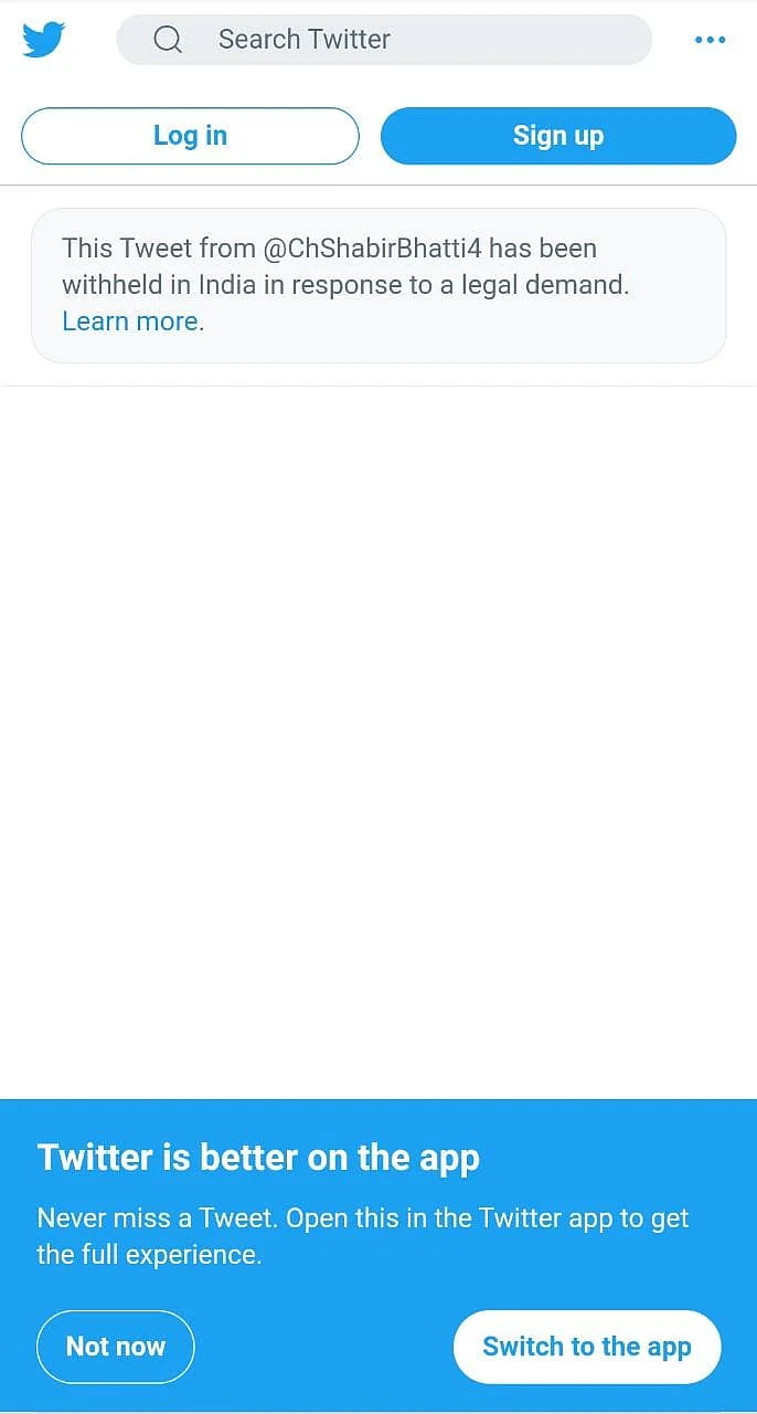 Twitter Restricts 50 Tweets With Content Related to Loni Attack