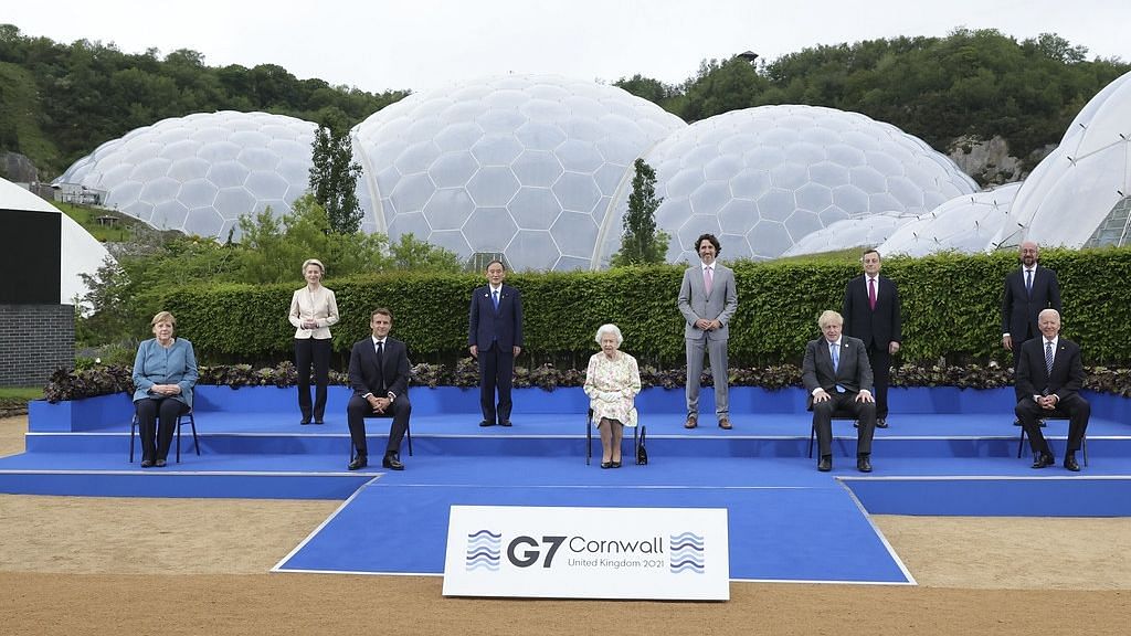 G7 leaders in Cornwall for the 2021 summit.