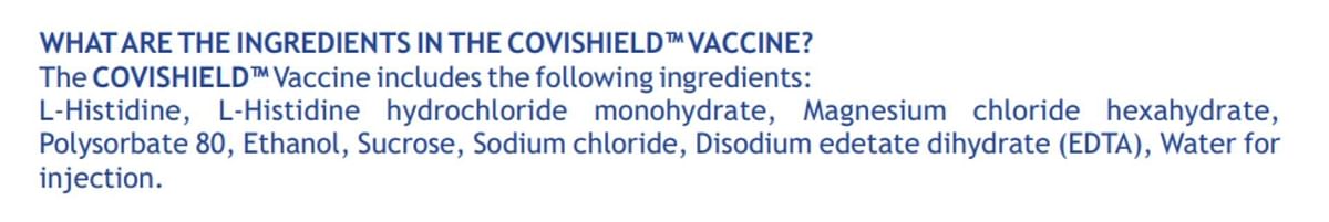 The ingredients for both COVID vaccines contain no ‘quantum ID technology’ chips in their official ingredients list.
