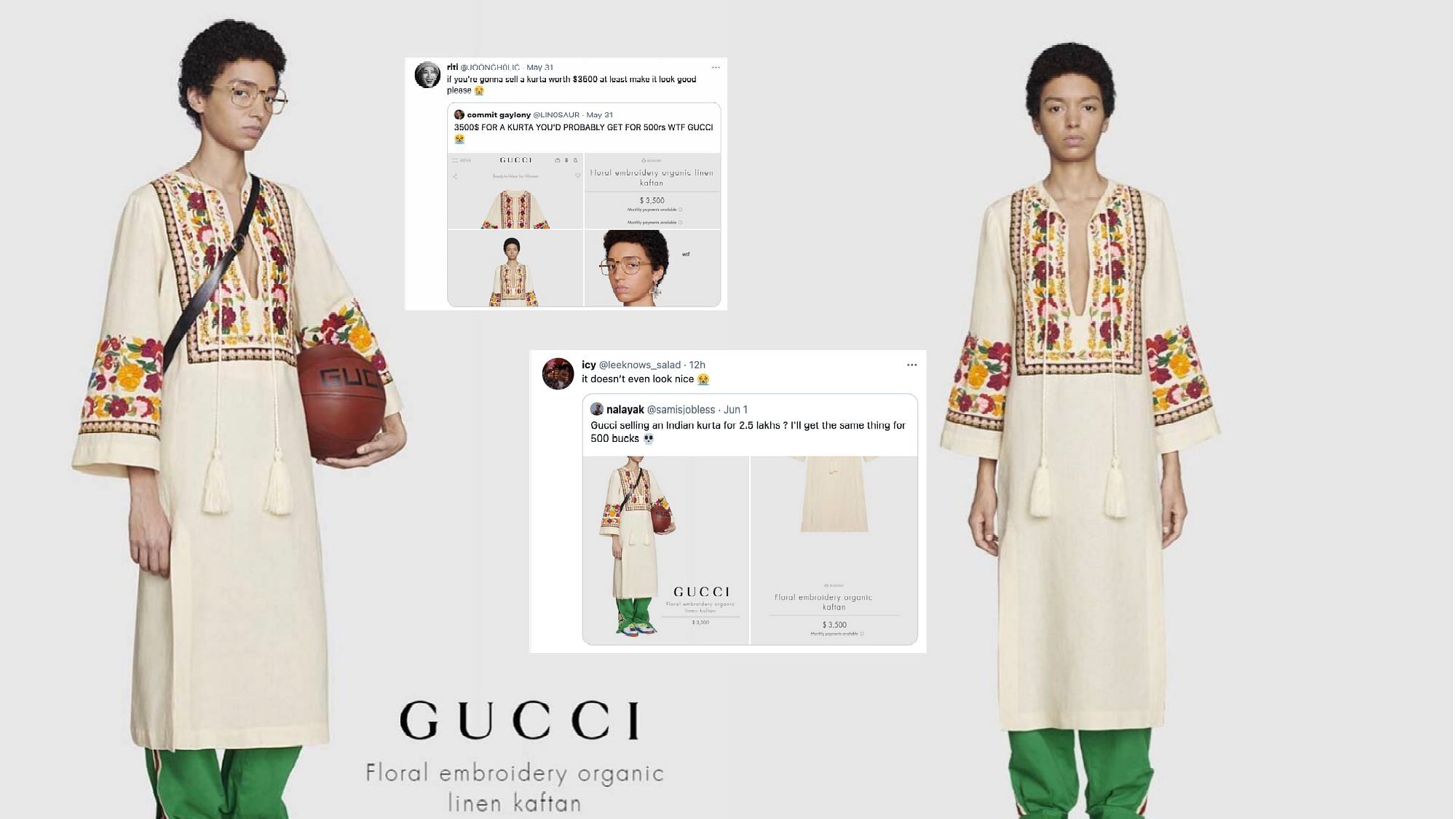 <div class="paragraphs"><p>Gucci's $3,500 kaftan</p></div>
