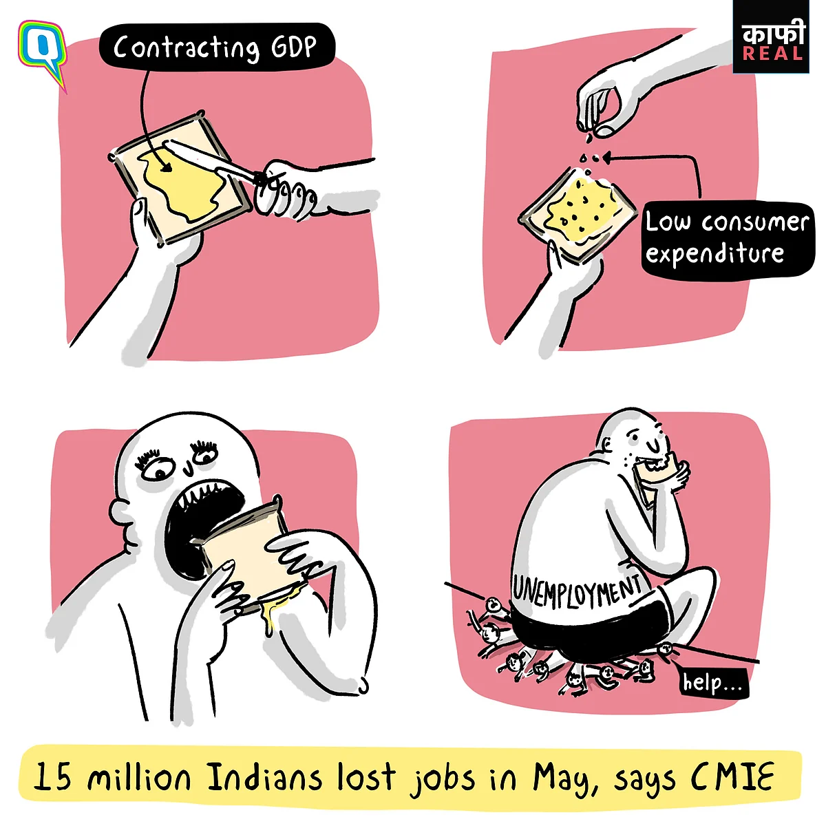 Mahesh Vyas said that the job losses were “largely because the economy simply could not provide employment to large numbers who sought work.”