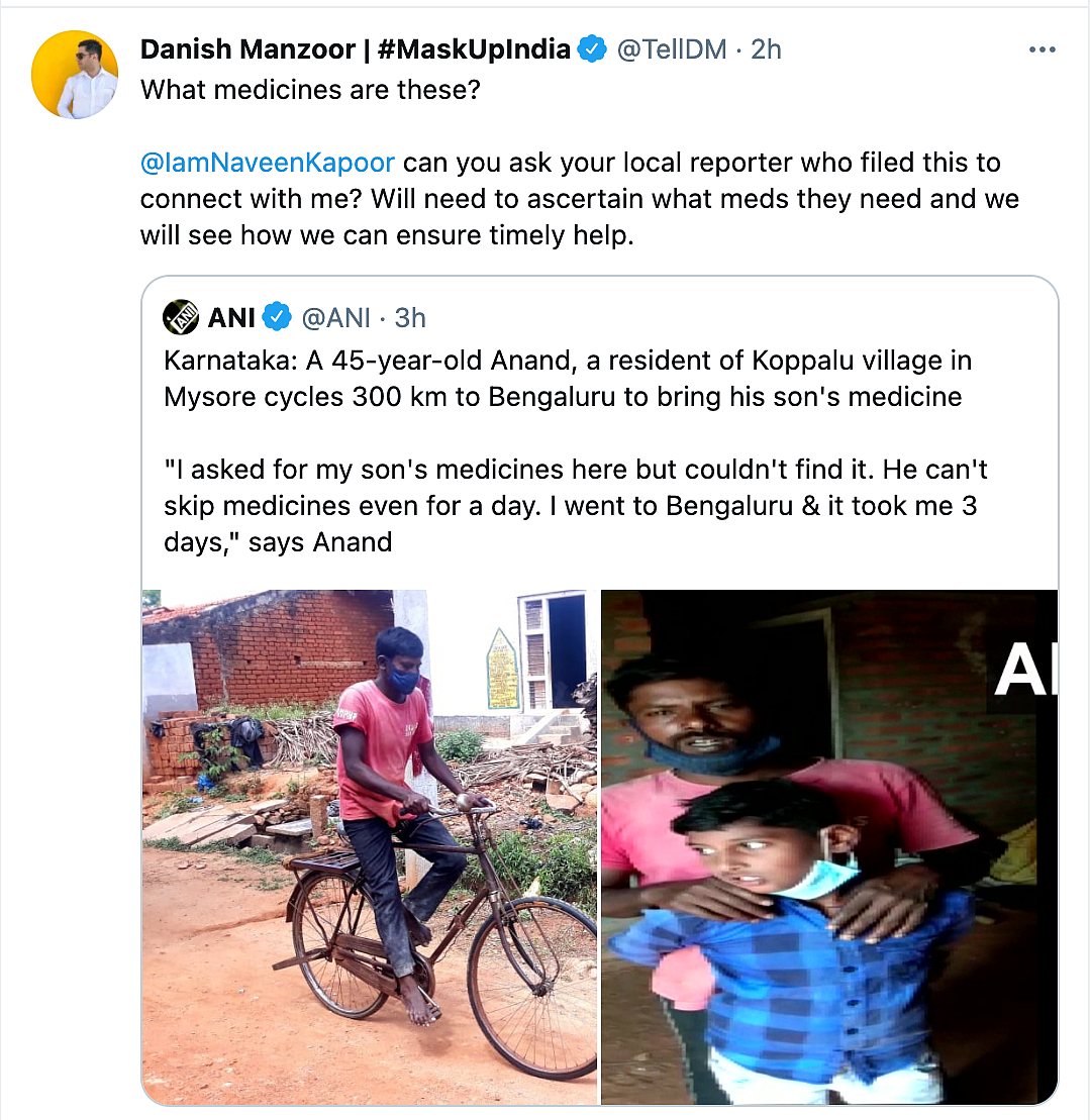 Karnataka: Man Travels 112 Km on Cycle to Get Medicines for Son