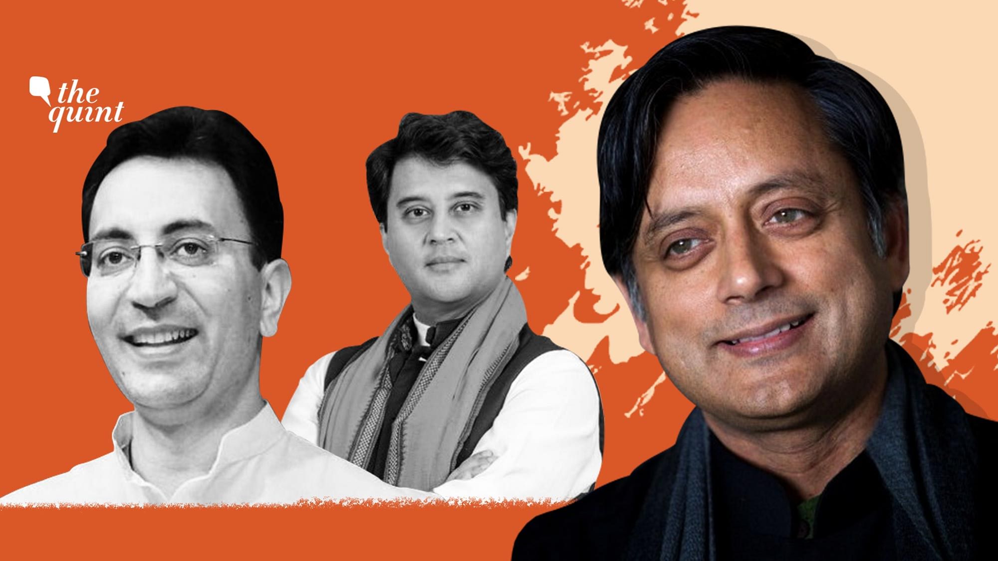Image of Dr Shashi Tharoor (extreme R) — who is the author of this op-ed — and ex-Congress leaders Jitin Prasada (L) and Jyotiraditya Scindia (Centre), who defected to BJP, used for representational purposes.