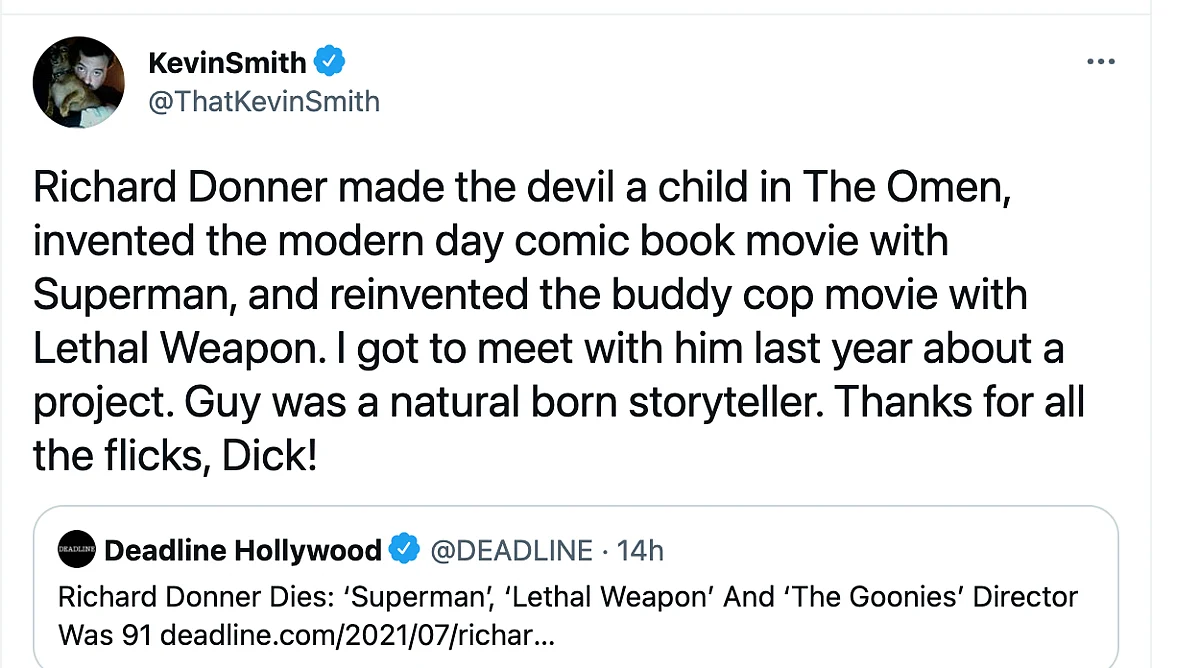 'Superman', 'Lethal Weapon' Director Richard Donner Passes Away