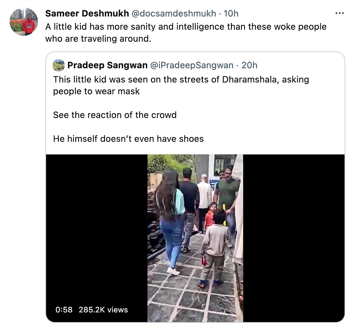 Dharamshala Boy Urging People To Wear Masks Becomes Police Mascot