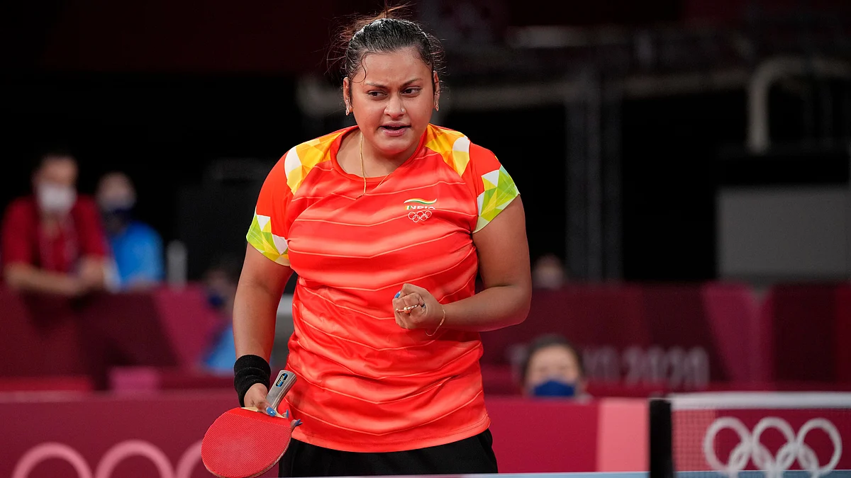 <div class="paragraphs"><p>Tokyo Olympics: Sutirtha Mukherjee after winning her first match. </p></div>