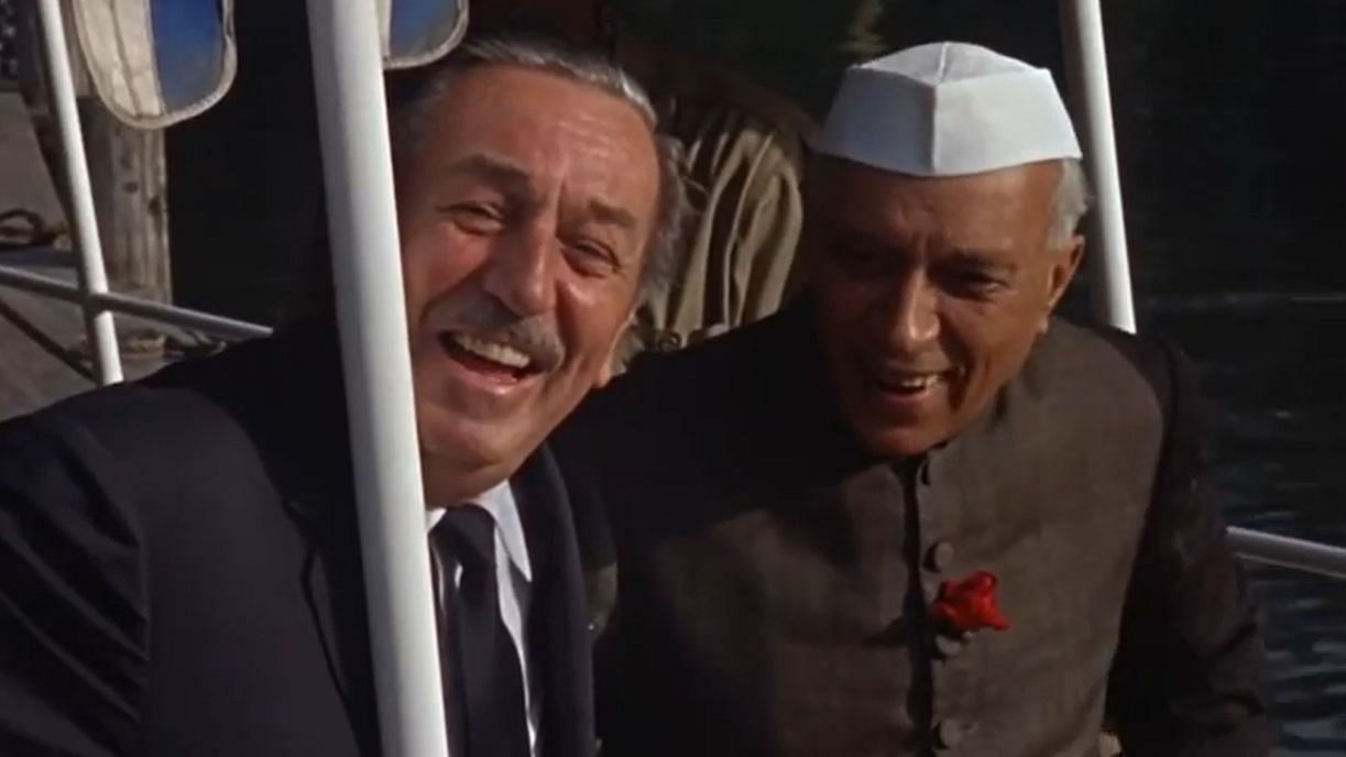 <div class="paragraphs"><p>Walt Disney and Jawharlal Nehru on the Jungle Cruise ride.</p></div>