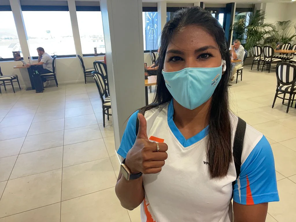 <div class="paragraphs"><p>Bhavani Devi has landed in Tokyo for the Olympics.</p></div>