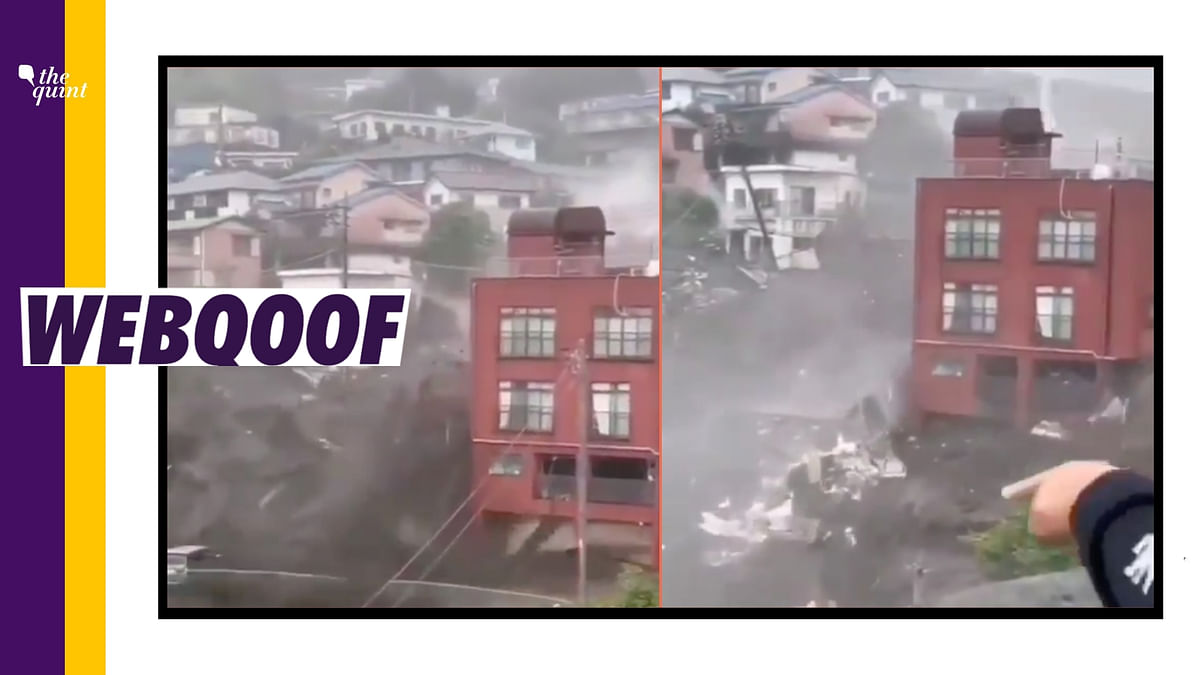 Video of Mudslide in Japan Shared as 'Cloudburst in Dharamshala'