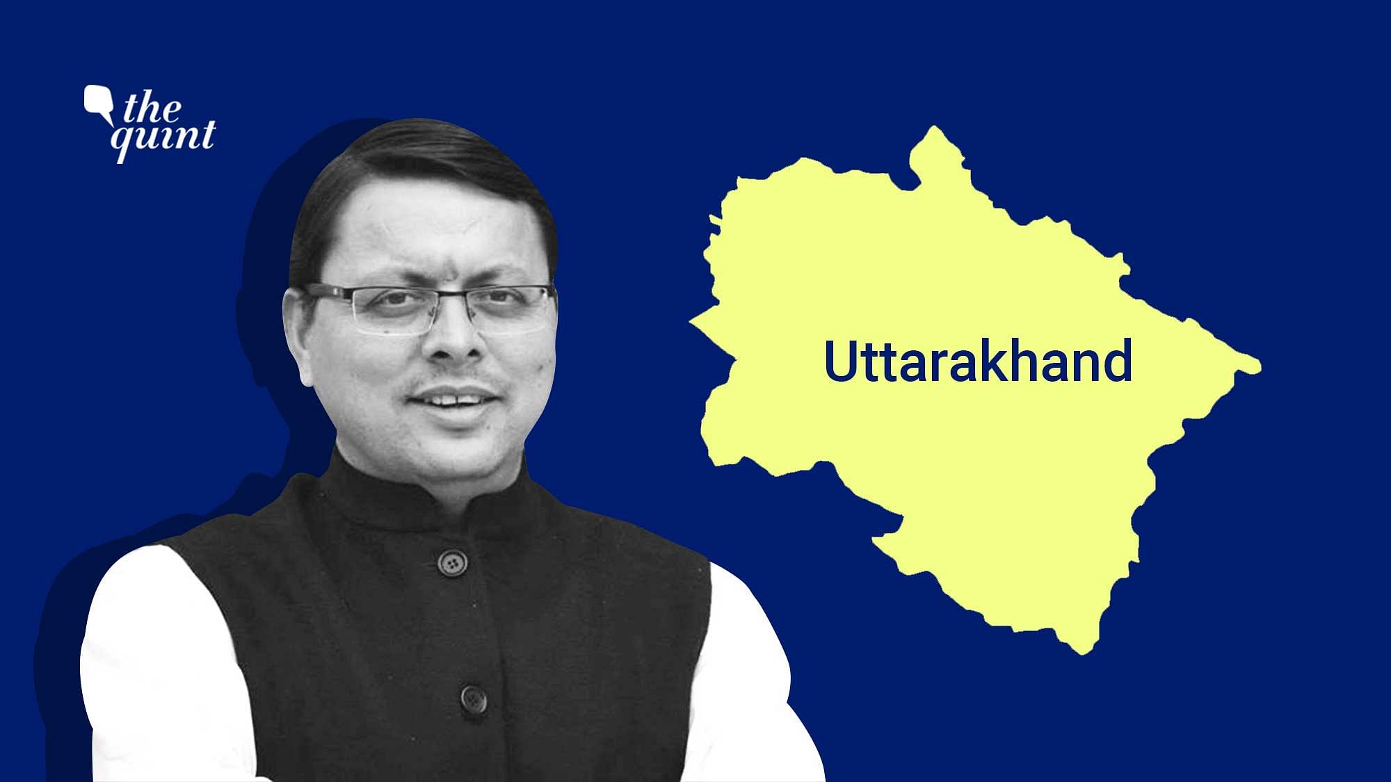 <div class="paragraphs"><p>Pushkar Singh Dhami will be taking over as the <a href="https://www.thequint.com/news/india/bjp-legislature-party-meet-new-uttarakhand-chief-minister">Chief Minister of Uttarakhand for a second consecutive term</a>, the Bharatiya Janata Party (BJP) announced on Monday, 21 March, following its legislature party meeting.</p></div>