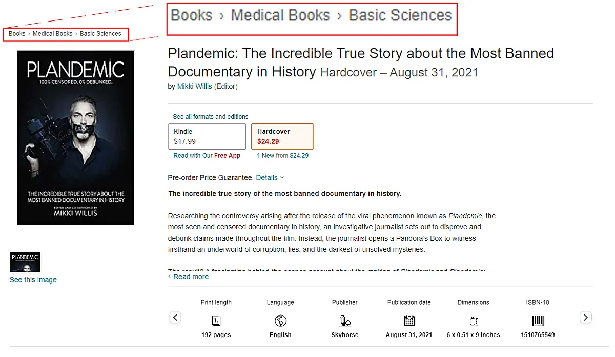 <div class="paragraphs"><p>The book Plandemic listed on Amazon.</p></div>