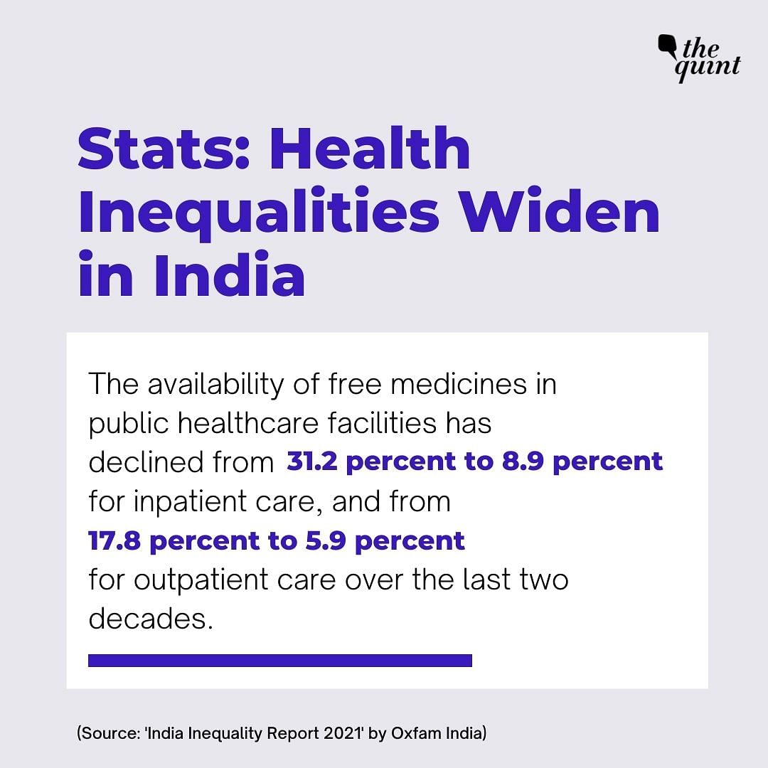 The accessibility to healthcare is fragmented along the lines of socio-economic standing in society.