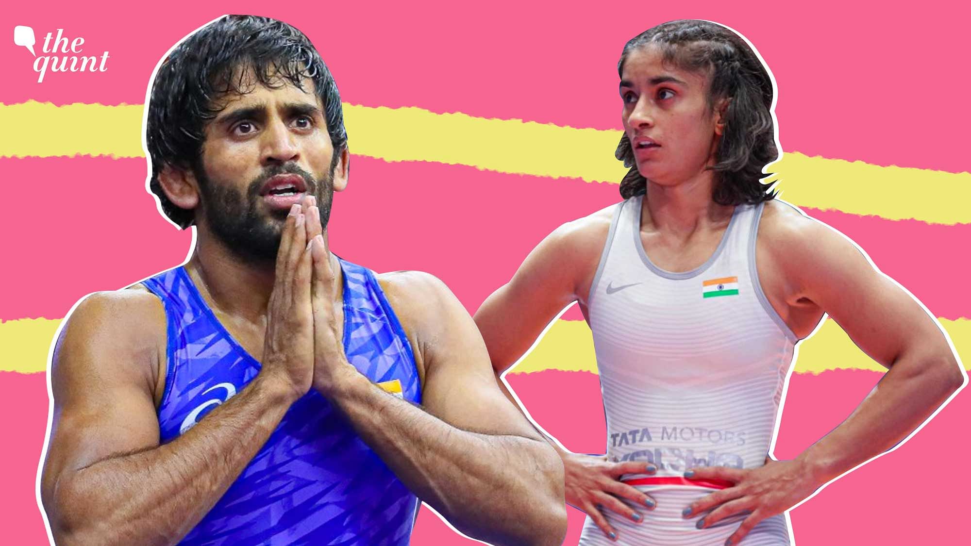 <div class="paragraphs"><p>Bajrang Punia and Vinesh Phogat are India's biggest medal hopes in wrestling at the Tokyo Olympics.</p></div>