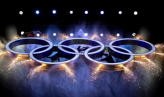 <div class="paragraphs"><p>The Olympic rings on display.</p></div>