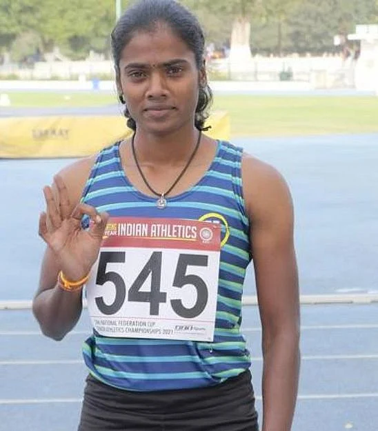 <div class="paragraphs"><p>Dhanalakshmi was named the best athlete in the state during the 92nd Tamil Nadu Senior State Athletic Championships in 2019.</p></div>