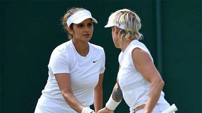 <div class="paragraphs"><p>Sania Mirza and Bethanie Mattek-Sands in action at Wimbledon&nbsp;</p></div>