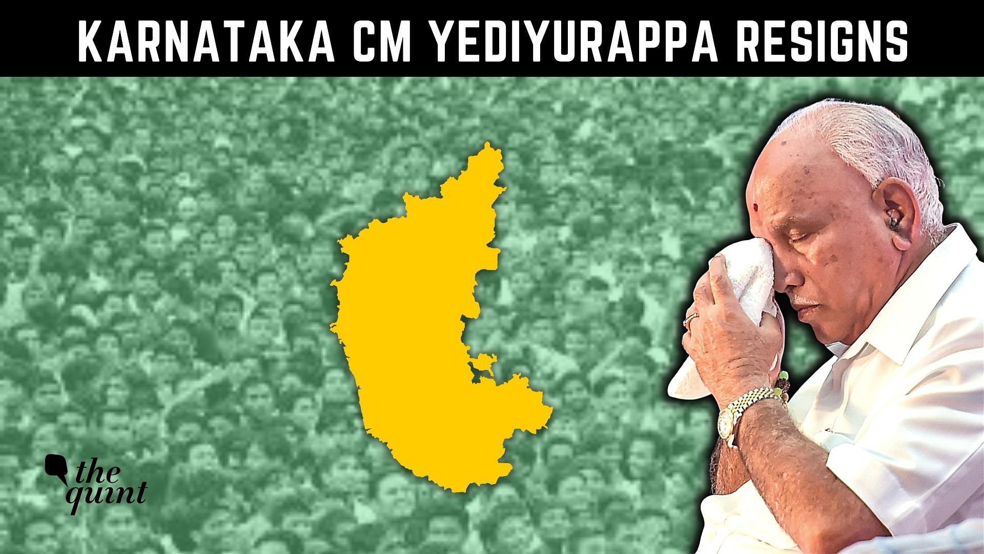 <div class="paragraphs"><p>Karnataka CM BS Yediyurappa on Monday, 26 July, resigned from his post.</p></div>