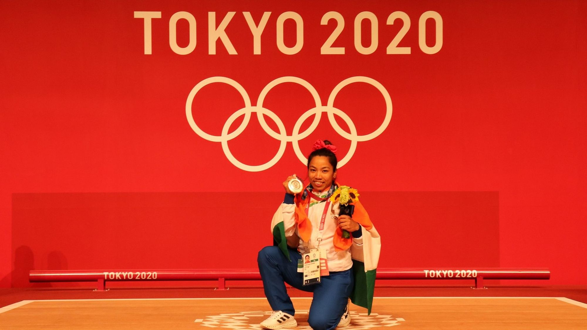 <div class="paragraphs"><p>Tokyo Olympics: Mirabai Chanu after winning Silver on Saturday.&nbsp;</p></div>