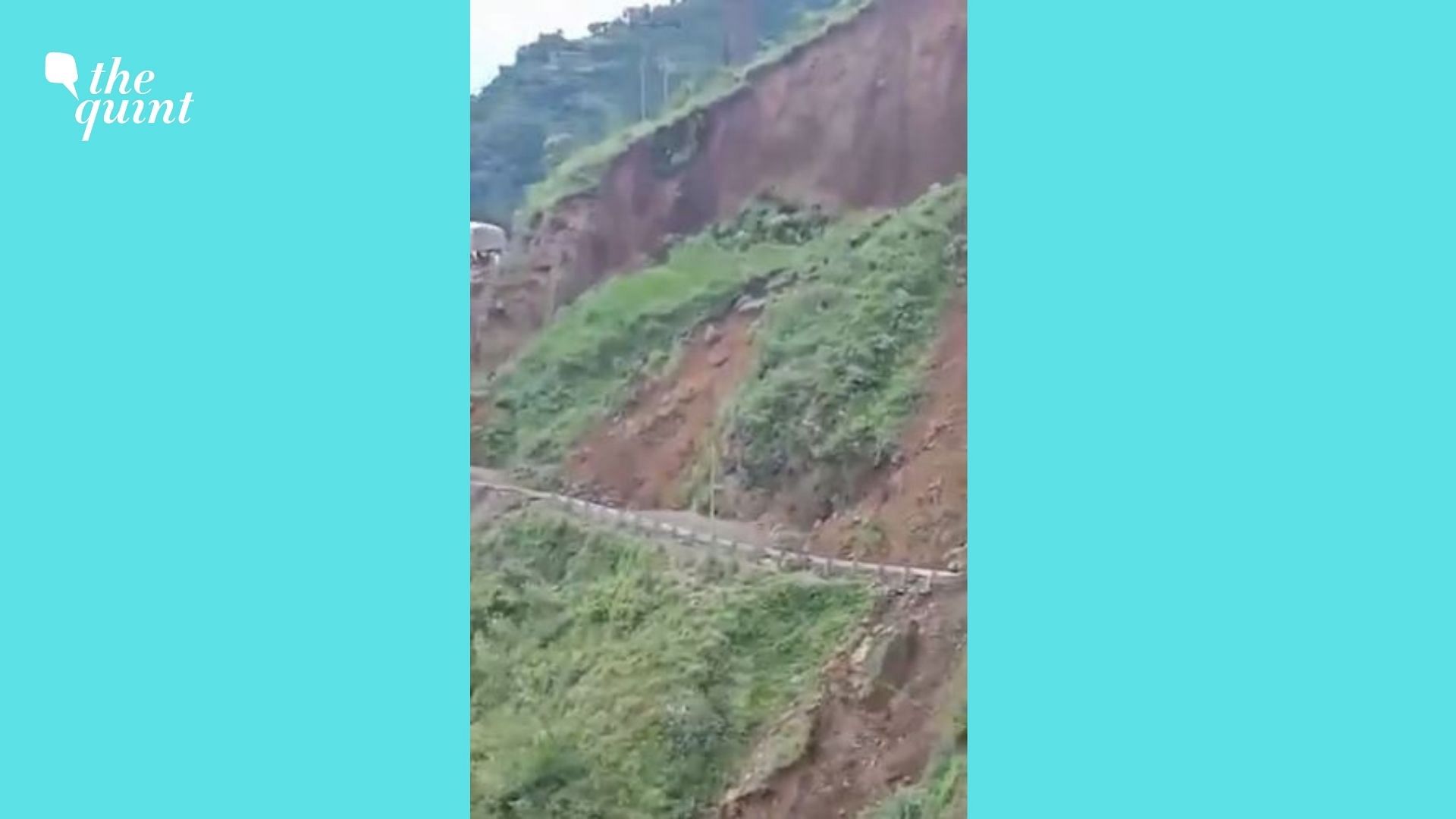 <div class="paragraphs"><p>A road going up to the hills can be seen collapsing into the chasm in Himachal Pradesh's Nahan</p></div>