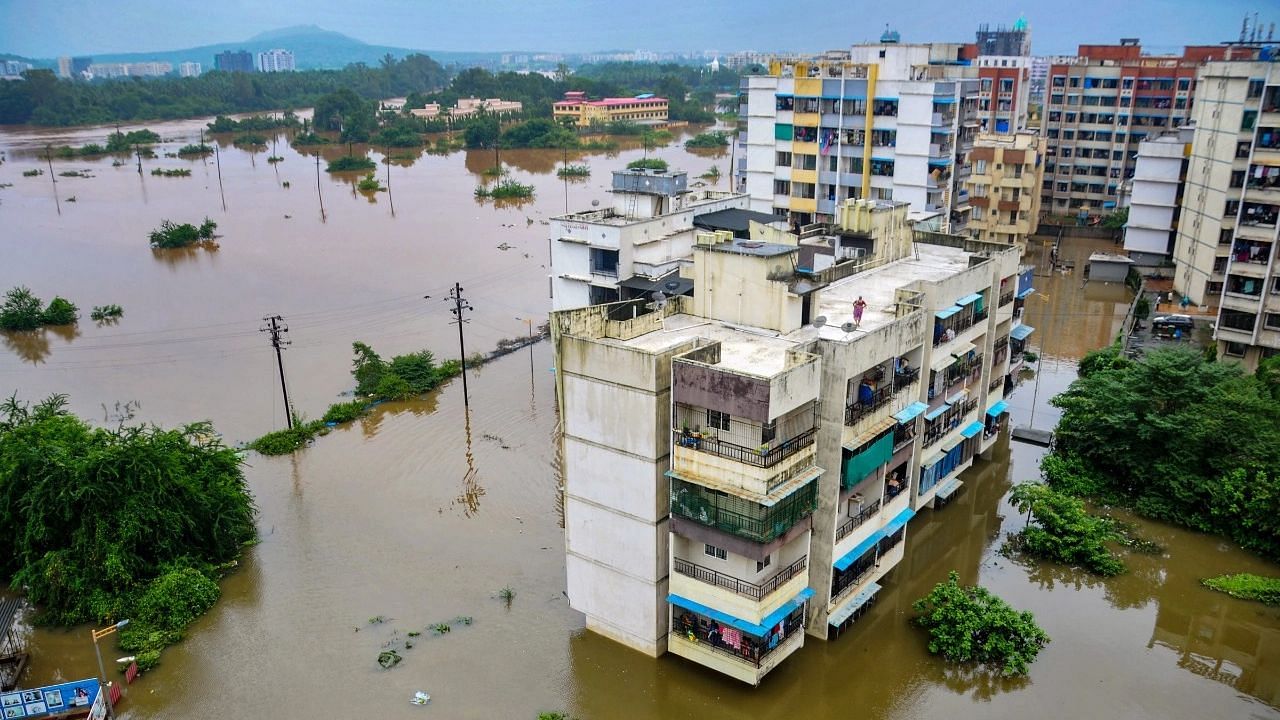 <div class="paragraphs"><p>A flooded locality at Mumbai's Badlapur after heavy rains on Thursday, 22 July.</p></div>