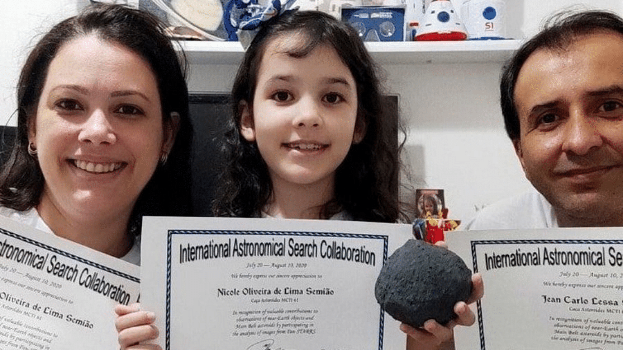<div class="paragraphs"><p>Seven-year-old Nicole Oliviera becomes world's youngest astronomer.</p></div>