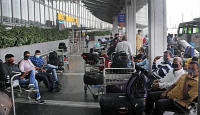 <div class="paragraphs"><p>Passengers at the NSCBI Airport in Kolkata.</p></div>