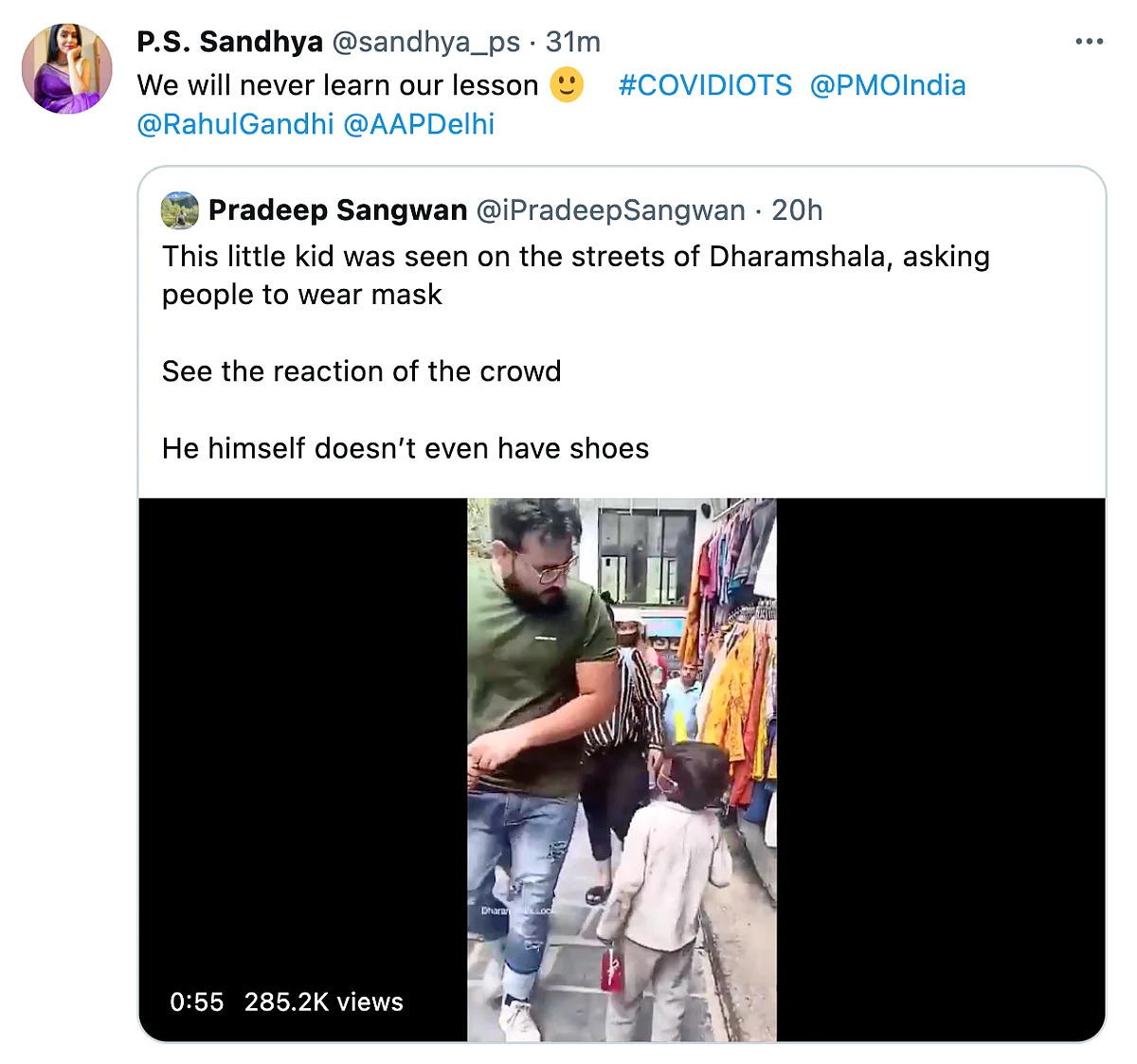 Dharamshala Boy Urging People To Wear Masks Becomes Police Mascot